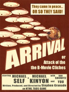 Cover art for Arrival, or Attack of the B-Movie Clichés