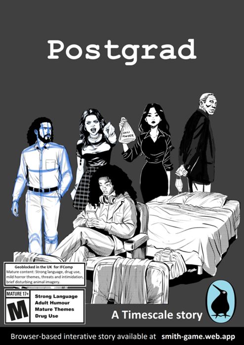 Cover art for Postgrad. Chapter one (beta)