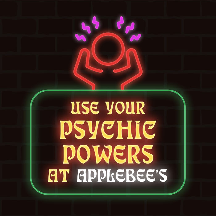 Cover art for Use Your Psychic Powers at Applebee's