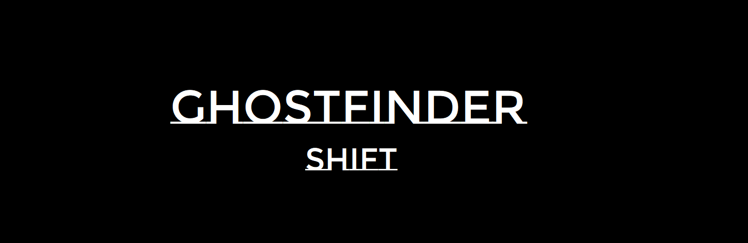 Cover art for Ghostfinder: Shift
